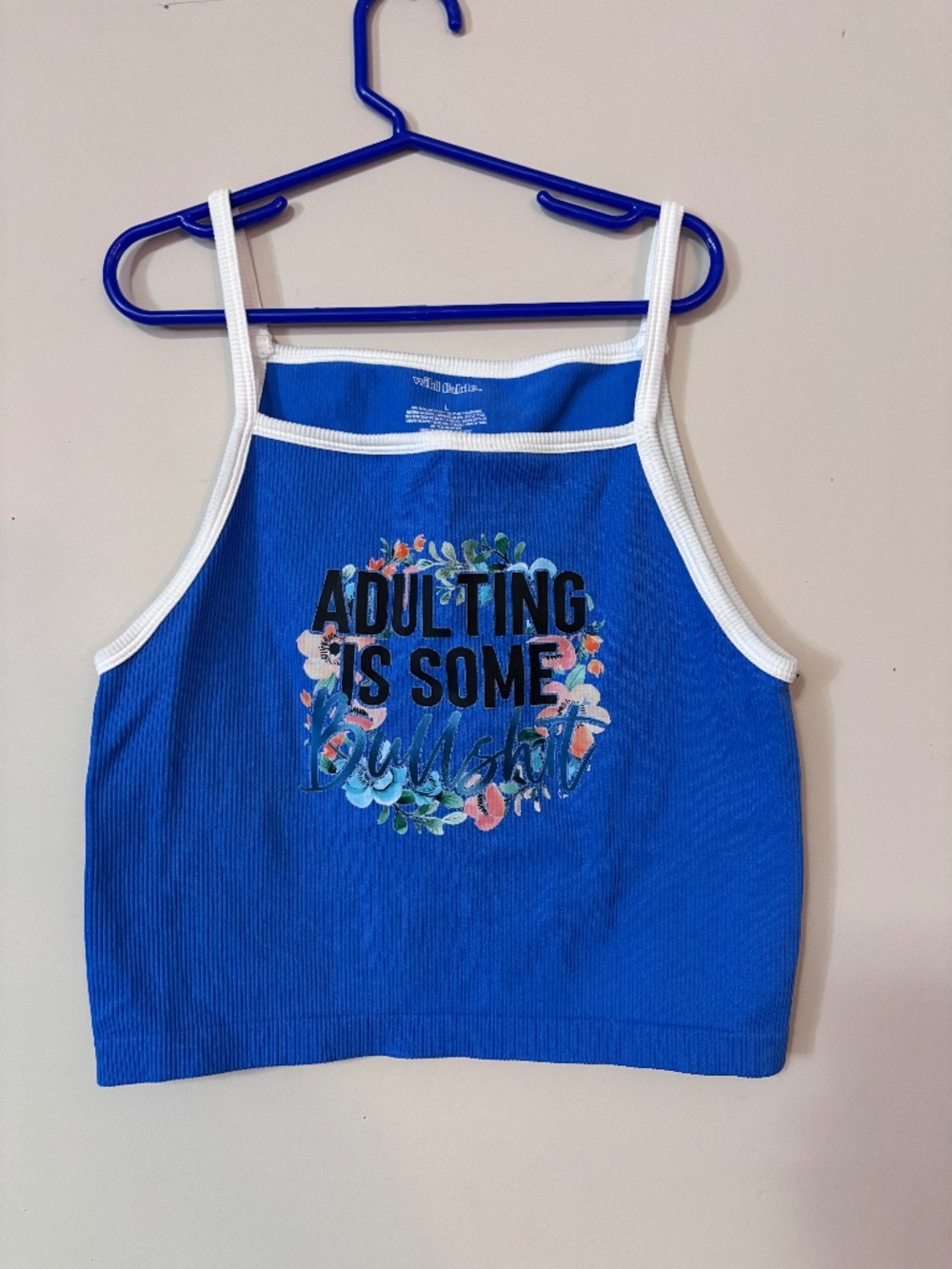 Adulting is some bullsh!t handmade graphic tank !